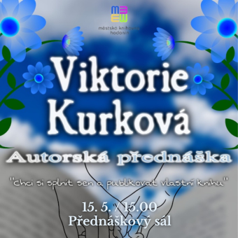 Mladá studentka Viktorie Kurková si touží splnit sen.
Přeje si publikovat vlastní knihu s názvem Měli jsme si zůstat cizí, kterou představí na své přednášce v Městské knihovně Hodonín.